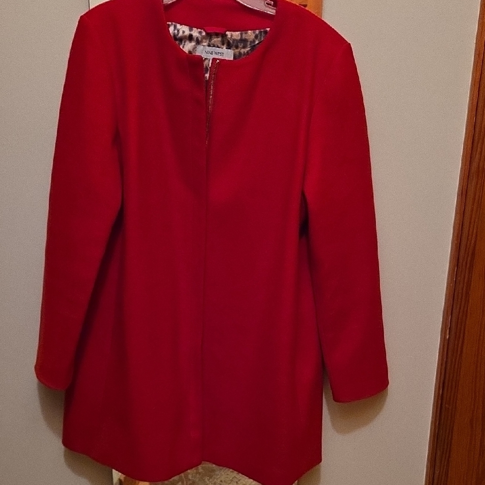 Nine West Bold Red Winter Coat